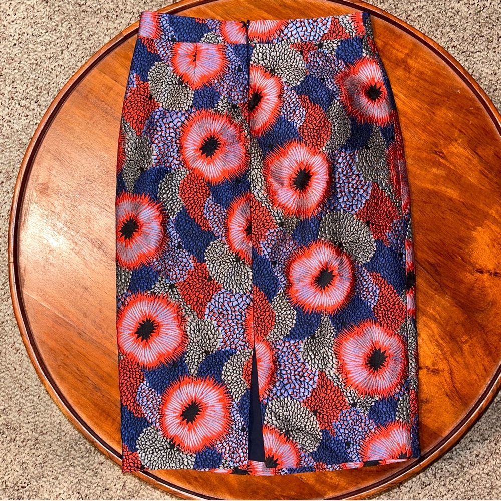 Isla Maude Monello Jacquard Pencil Skirt Women Size S Small Anthropologie - Picture 7 of 9